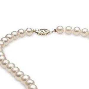 pearl necklace with 14k gold clasp